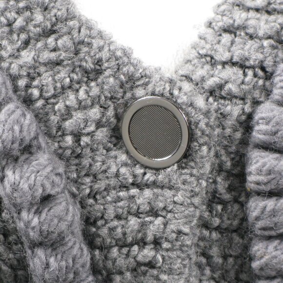 Frame Gray Button Front Soft Wool Cardigan Size Small - Picture 6 of 7